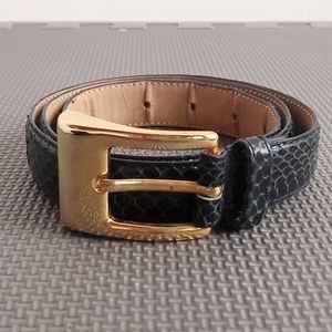 Vintage Genuine Snake Skin Belt Small 28"